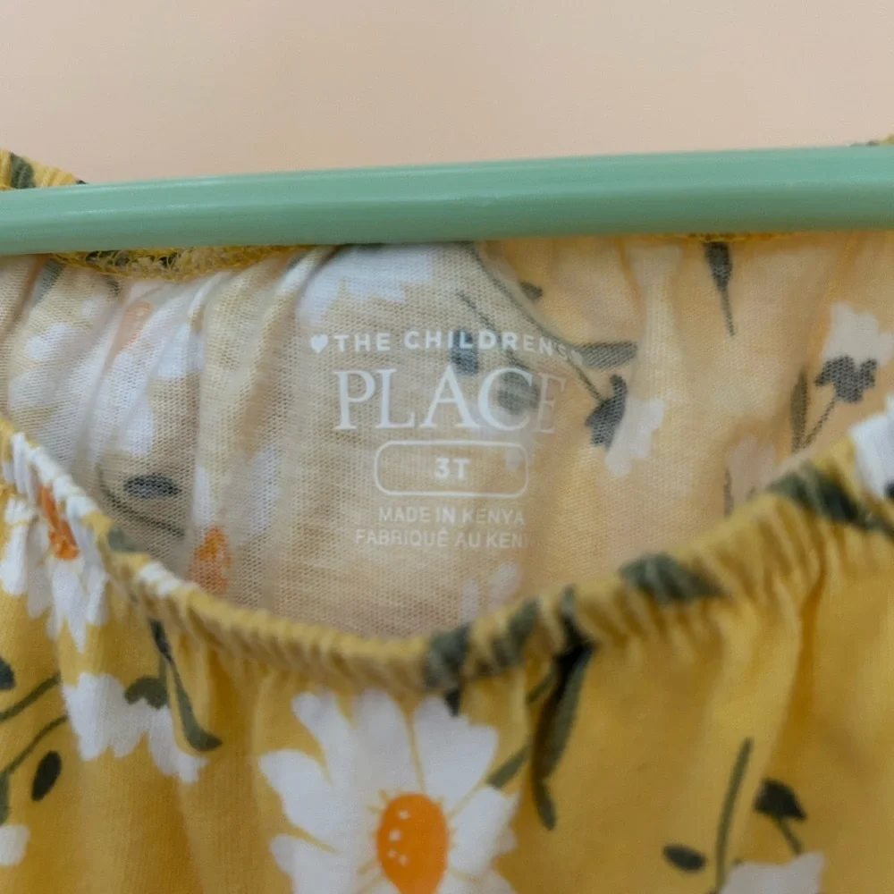 Yellow Floral Jumpsuit | Spring One Piece | Girls Size 3T | The Children’s Place